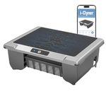 Solar Powered Pool Skimmer Robot, T1B Automatic Robotic Pool Surface Skimmer Cleaner with 24/7 Cleaning, Dual Charging Modes, Auto-Dock, Inground & Above Ground Pools
