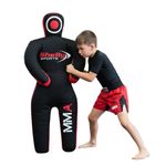 Shelly MMA Wrestling Grappling Dummy for Kids BJJ Punching Bag Wrestling Buddies Brazilian JIU Jitsu Standing Position Dummy Martial Arts Boxing Karate Training Dummies (47" / 4 Feet) - UNFILLED