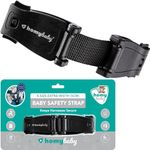 HOMYBABY® Car Seat Safety Clip - Anti Escape Car Seat Strap - Harness Chest Clip - Prevent Children Taking Their Arms Out of The Straps - Seat Belt Clip (STANDARD) (BLACK, 1pcs)