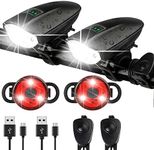 2 Pack Bike Lights Set with Horn 14