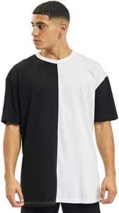 Urban Classics T- Shirt surdimensionné Harlequin, Noir/Blanc, 5XL Grande Taille Tall Hommes
