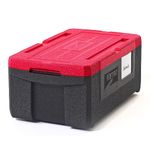 METRO MightyLite ML180 Cooler and Top Loader Food Carrier, 3 Pan Capacity (Red)