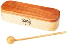 Meinl Percussion Professional Wood Block - Large Percussion Instrument Incl. Wooden Beater - With Rosewood Striking Surface - Siam Oak, Natural (PMWB1-L)