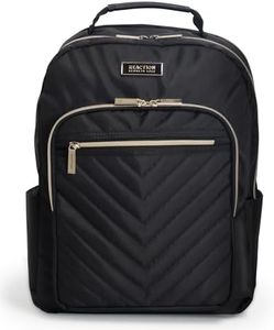 Kenneth Cole Womens Women's 15-Inch & Chelsea Women s Chevron Quilted 15 Inch Laptop Tablet Fashion Travel Backpack Black, Black, One Size UK