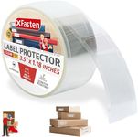 XFasten Label Protector Clear Label Protectors 500-Pack 3.5 x 1.18 Inch Waterproof Label Protectors Clear Waterproof Labels for Plastic, Library Labels for Books, Library Supplies, Book Spine Labels