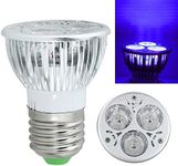 EBILUN UV Ultraviolet Purple Light Bulb, 3W E27 Purple Light LED Bulb Lamp 85-265V/12V 1pcs