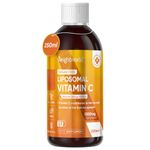 Liposomal Vitamin C 1000mg - 250ml Sugar-Free Vitamin C Liquid with Sodium L-ascorbate, Vitamin E & Sunflower Lecithin, High Absorption Ascorbic Acid - Immune System Liposomal VIT C - Made in The UK