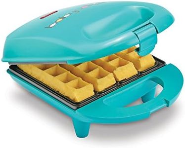 Babycakes Mini Waffle Stick Maker by Select Brands - Mini Waffle Stick Maker for Breakfast - Features Non-Stick Coating & Non-Skid Feet - Mini Waffle Stick Iron for Kitchen Appliances - 4 Waffles