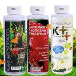 Vayinato Aquatic Remedies (Pack of 3) Aquarium Plant Health Formula 120Ml & Plant Food 120Ml & K-Plus Plus 100Ml - Liquid