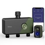 Diivoo WiFi Sprinkler Timer 3 Zone, Smart Water Hose Timer Compatible with Alexa and Google, Remote Control Irrigation Timer, Automatic Manual Watering, Rain Delay