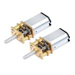 Mini Gear Box Motor, Yeelua 2Pcs DC 6V 30RPM Micro Speed Reduction Motor with 2 Terminals for RC Car Robot Model DIY Engine Toy