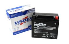 Vertex VP20-3 Sealed AGM Motorcycle Battery, 12V, 18Ah, CCA (-18) 270, Replaces: CTX20L-BS/CTX20HL-BS, YTX20L-BS, YB9-B Perfect battery for Motorcycle, ATV's, Personal Watercraft and Snowmobiles