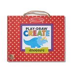 Melissa & Doug Reusable Drawing & Magnet Kit – Dinosaurs | Activity Books | 3+ | Gift for Boy or Girl