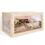 Niteangel Bigger World - MDF Aspen Terrarium Small Animal Cage for Hamster Gerbils Mice Lemming Degus or Other Small-Sized Pets (M - 100 x 50 x 50cm)