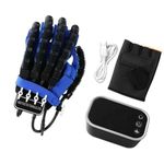 Robot Hand Glove, 1 to 9 Levels Rehabilitation Robot Gloves, Finger Exerciser, Power Adjustment Left Hand Stroke Recovery Equipment Finger Splints for Arthritis (S)