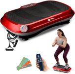 LifePro Waver Vibration Plate Exercise Machine -Vibration Plate Machine with Bluetooth Remote & 9 Vibration Programs -Whole Body Vibrating Plate with Loop & Resistance Bands for Fitness