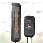 hygger Aquarium Heater Adjustable Power 400W/800W, Fish Tank Heater with Led Digital Display Controller, Dual Quartz Glass for 300-500L Freshwater Saltwater Tank