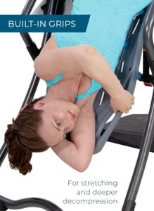 Teeter FitSpine LX9 Inversion Table – Deluxe Back Pain Relief, Grey