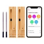 MEATER Plus Dual Saver Bundle | 50m Long Range Smart Wireless Meat Thermometer for The Oven Grill Kitchen BBQ Smoker Rotisserie with Bluetooth and WiFi Digital Connectivity