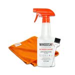 Whoosh 500ml 3-in-1 Screen Cleaner Bundle with Microfibre Cloth & Cleaning Brush - Ideal for Screen Wipes, Laptop Screen Cleaner, Glasses Cleaner & Phone Screen Wipes - Device & Laptop Cleaning Kit.