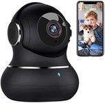 Little elf Smart Camera, 2K WiFi Camera with 360° Motion Tracking, Night Vision, [2024 New] Pet Camera, Indoor Security Camera for Baby/Pet/Nanny, Indoor Camera Wireles-Two-Way Audio, Work with Alexa