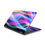 MightySkins Skin Compatible with DELL XPS 13 9365 2-in-1 (2017) - Light Waves | Protective, Durable, and Unique Vinyl Decal wrap Cover | Easy to Apply, Remove, and Change Styles | Made in The USA