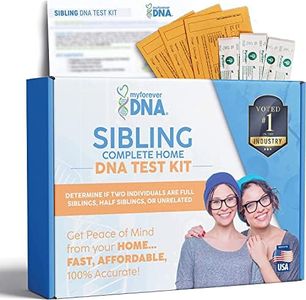 Home Sibling DNA Test Kit - 46 DNA (Genetic) Markers Tested - All Lab Fees & Shipping Included - 100% Accurate, Fast & Confidential