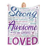 Einanmut® Get Well Soon Gifts for Women Men - Super Soft Hug Blanket, Inspirational Gifts for Her Him, Cancer Care Gifts for Women, Thinking of You Gifts for Friend Sister Coworker 50"x60" (Rainbow)