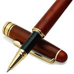 IDEAPOOL Luxury Rosewood Ballpoint Pen Writing Set - Elegant Fancy Nice Gift Pen Set for Signature Executive Business