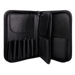 KIRA Makeup Brush Pouch with Soft and Bristle, Organizer Leather Makeup Bag, Travel-Friendly, Organize Your Beauty Essentials (Black) (Pack of 15)