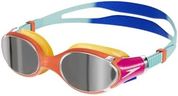 Speedo Kid's Biofuse 2.0 Mirror Swimming Goggles, Colbalt/Blue/Orange/Chrome, One Size