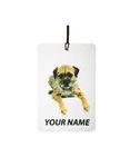 Personalised Border Terrier Puppy Car Air Freshener (Custom Cute Canine/Fun Xmas Christmas Stocking Filler/Secret Santa/Unique Novelty Scented Pet Animal Gift)