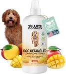 We Love Doodles Dog Detangler Spray - Leave-in Conditioner for Dogs - Dog Detangling Spray - Dematting Spray for Dogs - Tangle Remover - Made in The USA - Large 16 fl oz (Mango)