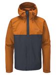 Rab Men's Downpour Eco Waterproof Breathable Jacket for Hiking, Trekking, & Climbing - Marmalade/Beluga - Medium