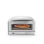 Cuisinart CPZ-120C Indoor Portable Countertop Pizza Oven, Bakes 12" Pizzas in Minutes (Temp 350°F-700°F) incl. Pizza Stone, Pizza Peel & Deep-dish Pan