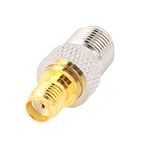 uxcell F Type Female to SMA Female Straight Adapter RF Connector Converter