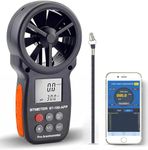 BTMETER Digital Wind Speed Anemometer Handheld, Wireless Bluetooth Vane Anemometer Meter for Wind Chill, Speed, Temperature Monitor BT-100APP