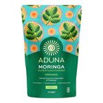 Aduna Moringa Powder | Certified Organic Moringa Powder | 100% Natural Gluten-Free Superfood Powder for Smoothies & Juices | 275g Resealable and Recyclable Pack