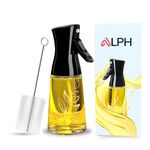 ALPH Olive Oil Spray Bottle Refillable Oil Sprayer for Cooking Air Fryer Unique Design Leek proof Canola Olive Oil Dispenser for Fryer, Salad, BBQ (180ml)