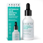 Arata Intensive Hair Growth Serum | 3% Redensyl, 3% Procapil, Onion, Turmeric, Rice Water | Controls Hair Loss | Stimulates Hair Growth | Hair Growth Serum For Women & Men (30Ml/30 Grams)