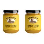 Brawny Bear Peanut Butter, 100% Natural Sweetened with Dates, Smooth Healthy Nut Butter with No Added Sugar and Preservatives, Low GI, Vegan, High in Protein Spread, Pack of 2 – 500 gm each