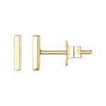 PAVOI 14K Gold Plated Mini Bar Stud Earrings - Yellow