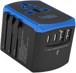 Ceptics Universal Travel Adapter, 2 in 1 Travel Adapter