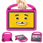 Fire HD 8 & HD 8 Plus Tablet Case for Kids (12/10th Generation, 2024/2022/2020 Release), Mansiruyi Lightweight Shockproof Cover with Handle Stand for Fire HD 8 Kids Tablet & Kids Pro Tablet -Pink