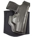 Desantis 014PC8JZ0 Die Hard Ankle Holster, Fits Sig P365, Right Hand, Black Leather