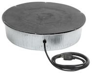 Little Giant 110 Watt Electric Galvanized Steel Outdoor Water Heater Base with Fully Enclosed Bottom for Unheated Chicken Coops and Barns