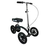 KneeRover QUAD Jr All Terrain Knee Scooter Knee Walker for Foot, Lower Leg or Ankle injury in Metallic Blue