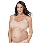 Medela Keep Cool Ultra Bra | Seamless Maternity & Nursing Bra with 6 Breathing Zones, Soft Touch Fabric and Extra Support, Chai, XX-Large