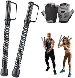 Ropeless Battle Rope – Weighted Cordless Battle Ropes for Home Gym with Non-Slip Gloves, Low-Impact HIIT and Strength Workouts, Fitness Equipment for Full-Body Exercise,Travel-Friendly