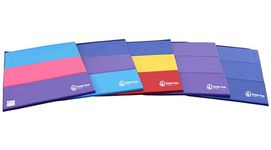 Tumbl Trak Folding Tumbling Panel Mat for Gymnastics, Cheer, Dance, and Fitness, Bright Pastel, 1.2 m x 1.8 m x 3.5 cm